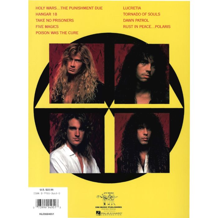 Megadeth Rust in Peace Recorded Version Guitar Tab