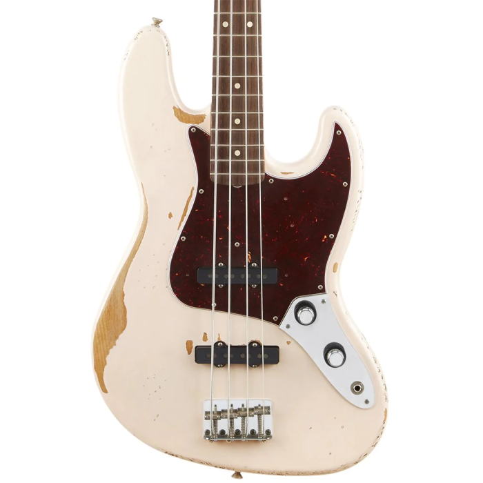 Fender Flea Jazz Bass, Rosewood Fingerboard in Roadworn Shell Pink