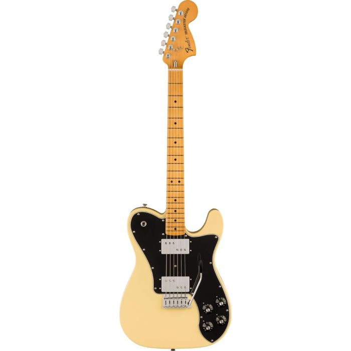 Fender Japan FSR Traditional 70 S Telecaster Deluxe Maple Fingerboard in Vintage White