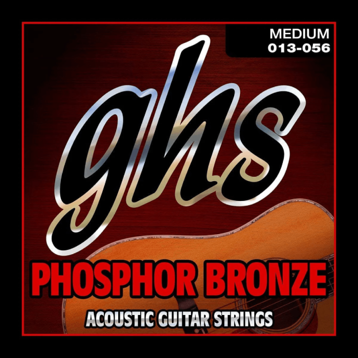 GHS TM335 True Medium Phosphor Bronze Acoustic Guitar Strings 13