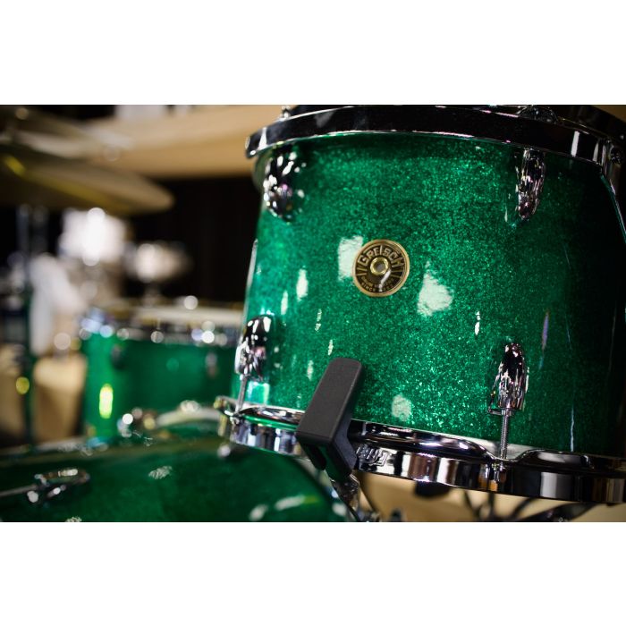 Gretsch Broadkaster Nitron 3 Piece Shell Pack in Green Sparkle