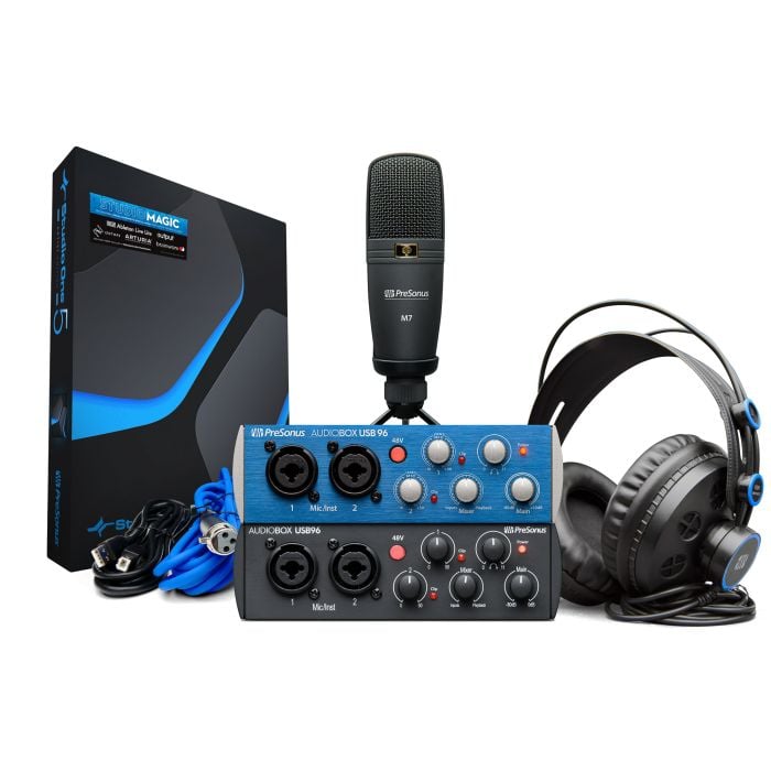 Kit　AudioBox　Studio　PreSonus　Recording　Hardware/Software　Complete　Bundle　96　Black