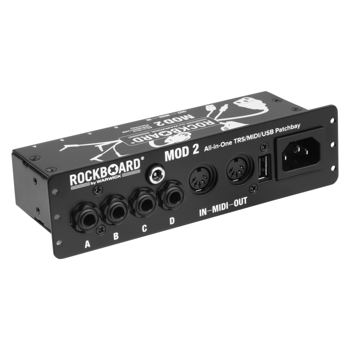 RockBoard MOD 2 V2 All in One TRS, MIDI And USB Patchbay