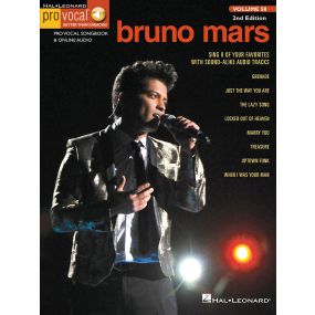 Bruno Mars Pro Vocal Men Volume 58 2nd Edition BK/OLA