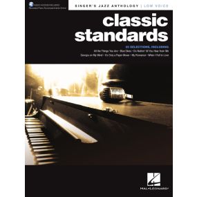Classic Standards Singers Jazz Anthology Low Voice BK/OLA