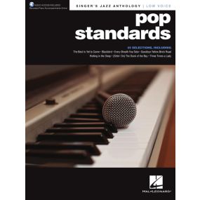 Pop Standards Singers Jazz Anthology Low Voice BK/OLA