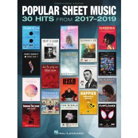 Popular Sheet Music 30 Hits from 2017-2019 PVG