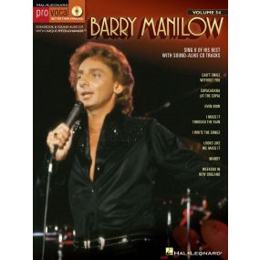 Barry Manilow Pro Vocal Men's Edition Volume 54 Bk/Cd