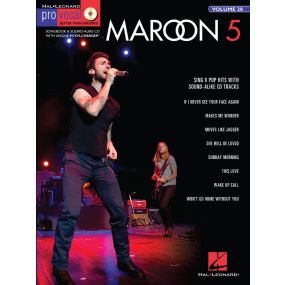 Maroon 5 Pro Vocal Men's Edition Volume 28 Bk/Cd