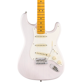 Fender American Ultra Luxe Vintage '50s Stratocaster Electric Guitar, Maple Fingerboard in White Blonde