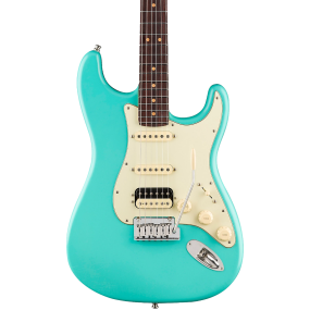 Fender American Ultra Luxe Vintage '60s Stratocaster HSS Electric Guitar, Rosewood Fingerboard in Sea Foam Green