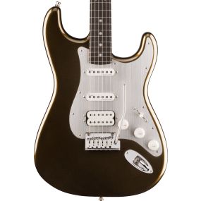 Fender American Ultra II Stratocaster HSS, Ebony Fingerboard in Texas Tea