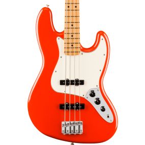 Fender Player II Jazz Bass, Maple Fingerboard in Coral Red