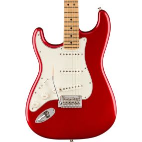 Fender Player Stratocaster Left Handed, Maple Fingerboard in Candy Apple Red