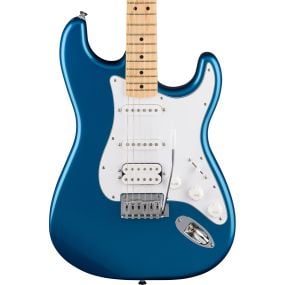 Fender Standard Stratocaster HSS, Maple Fingerboard in White Pickguard in Aqua Marine Metallic