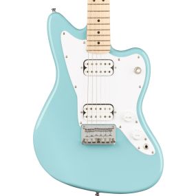 Squier Mini Jazzmaster HH, Maple Fingerboard in Daphne Blue