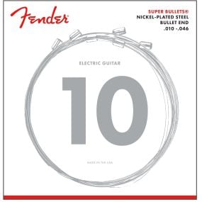 Fender 3250R Super Bullets Nickel Steel Electric Guitar Strings .010-.046 Gauge