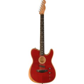 Fender American Acoustasonic Telecaster in Crimson Red