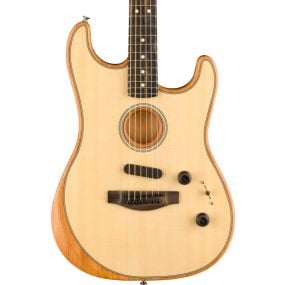 Fender American Acoustasonic Stratocaster, Ebony Fingerboard in Natural