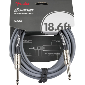 Fender Contour 18.6' Instrument Cable in Inca Silver