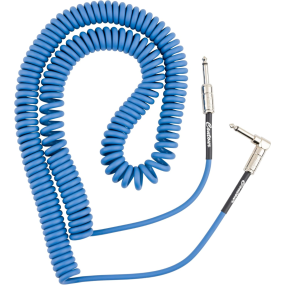 Fender Contour™ Series 30' Coil Instrument Cable in Lake Placid Blue