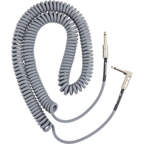 Fender Contour™ Series 30'  Coil Instrument Cable in Inca Silver