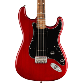 Fender Noventa Stratocaster, Pau Ferro Fingerboard in Crimson Red Transparent