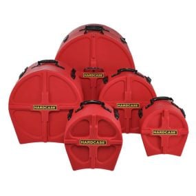 Hardcase Lined Red Drum Case Set