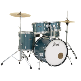 Pearl Roadshow 5 Piece Fusion Drum Kit in Aqua Blue Glitter