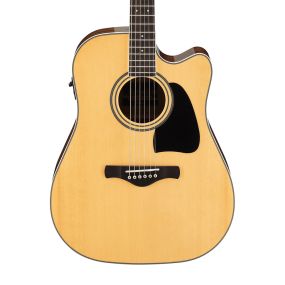 Ibanez AW70ECE Artwood Solid Acoustic Electric Guitar in Natural High Gloss