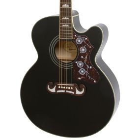 Epiphone J 200EC Studio Acoustic Electric Guitar in Black