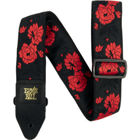 Ernie Ball Classis Jacquard Guitar Or Bass Strap in Tango Rose