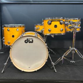 DW Collectors Series 'Santa Monica'  5-Piece Shell Pack (12T, 13T, 16F, 20B, 14S) in Butterscotch Satin Oil