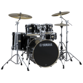 Yamaha Stage Custom Birch Euro 5 Piece Drum Kit in Raven Black