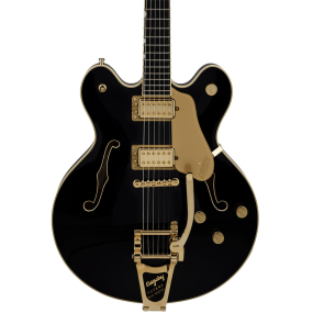 Gretsch Broadkaster LX Center Block with String Thru Bigsby and Gold Hardware in Black