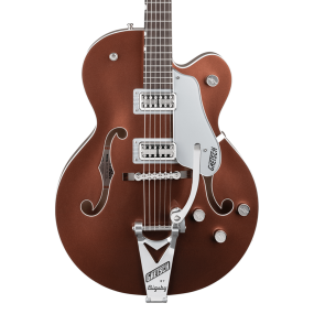 Gretsch G6118T Players Edition Anniversary™ Hollow Body with String Thru Bigsby in Two Tone Copper Metallic/Sahara Metallic