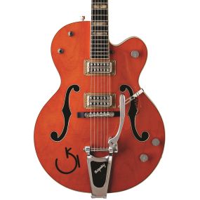 Gretsch G6120RHH Reverend Horton Heat Signature Hollow Body with Bigsby, Ebony Fingerboard in Orange Stain (Lacquer)