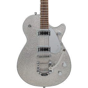 Gretsch G5230T Electromatic Sparkle Jet™ FT Single Cut with Bigsby in Silver Sparkle