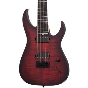 Schecter Sunset-7 Extreme in Scarlet Burst + FREE Pedal Board and Accessory Pack Valued at Over $400 RRP (via redemption)