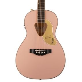 Gretsch G5021E Rancher Penguin Parlor Acoustic Electric Guitar in Shell Pink