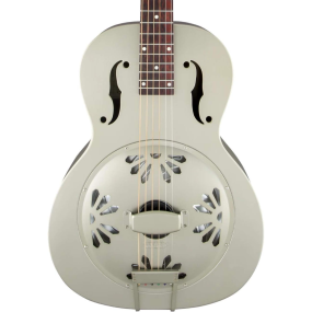 Gretsch G9201 Honey Dipper™ Round Neck Brass Body Resonator Guitar in Weathered Pump House Roof