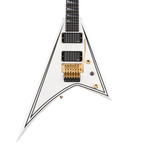 Jackson MJ Series Rhoads RR24MG in White with Black Pinstripes