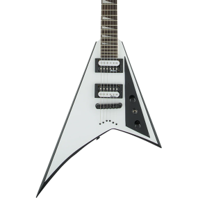 Jackson JS Series Rhoads JS32T in White with Black Bevels