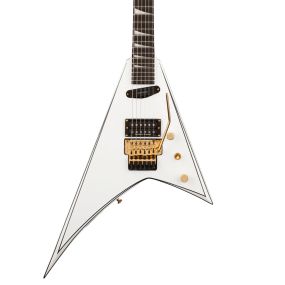Jackson Concept Series Rhoads RR24 HS in White with Black Pinstripes
