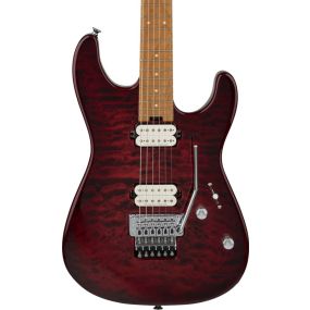 Charvel Pro-Mod Plus San Dimas Style 1 HH FR CM, Carmalized Maple Fingerboard in Sangria Burst