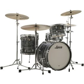 Ludwig Classic Maple Downbeat 3 Piece Shell Pack in Vintage Black Oyster