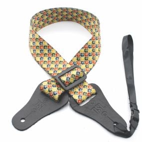 DSL 38UKPOLY Series Ukulele Weaving 38mm Strap in Yellow