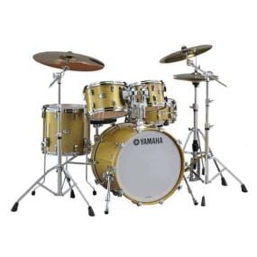 YAMAHA ABSOLUTE HYBRID MAPLE DRUM KIT IN EURO SIZES GOLD CHAMPAGNE SPARKLE 1
