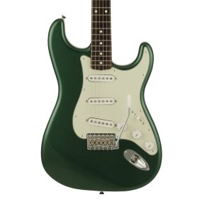 Fender 2023 Collection Made in Japan Traditional 60s Stratocaster, Rosewood Fingerboard in Aged Sherwood Green Metallic