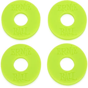 Ernie Ball Strap Blocks 4pk in Green